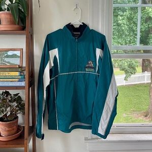 Smuttynose Rockfest Marathon 2011 Windbreaker Jacket Teal Medium